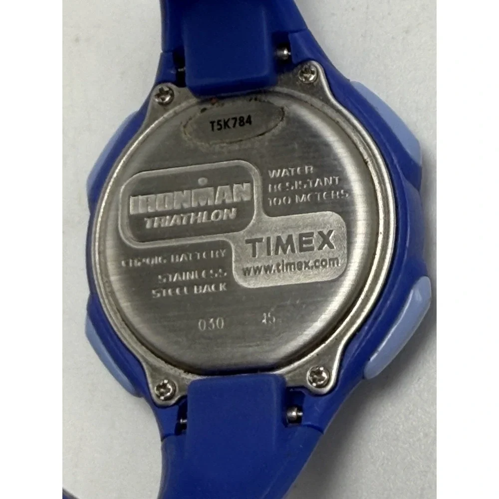 Timex T5K784 Ironman Ladies Watch 10 Lap Triathlon New Battery 34MM 7.5